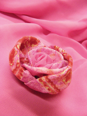 textil virág rózsa