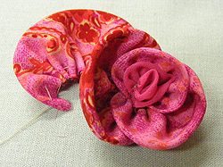 textil virág rózsa